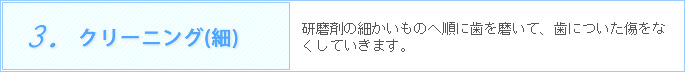 3.クリーニング(細)